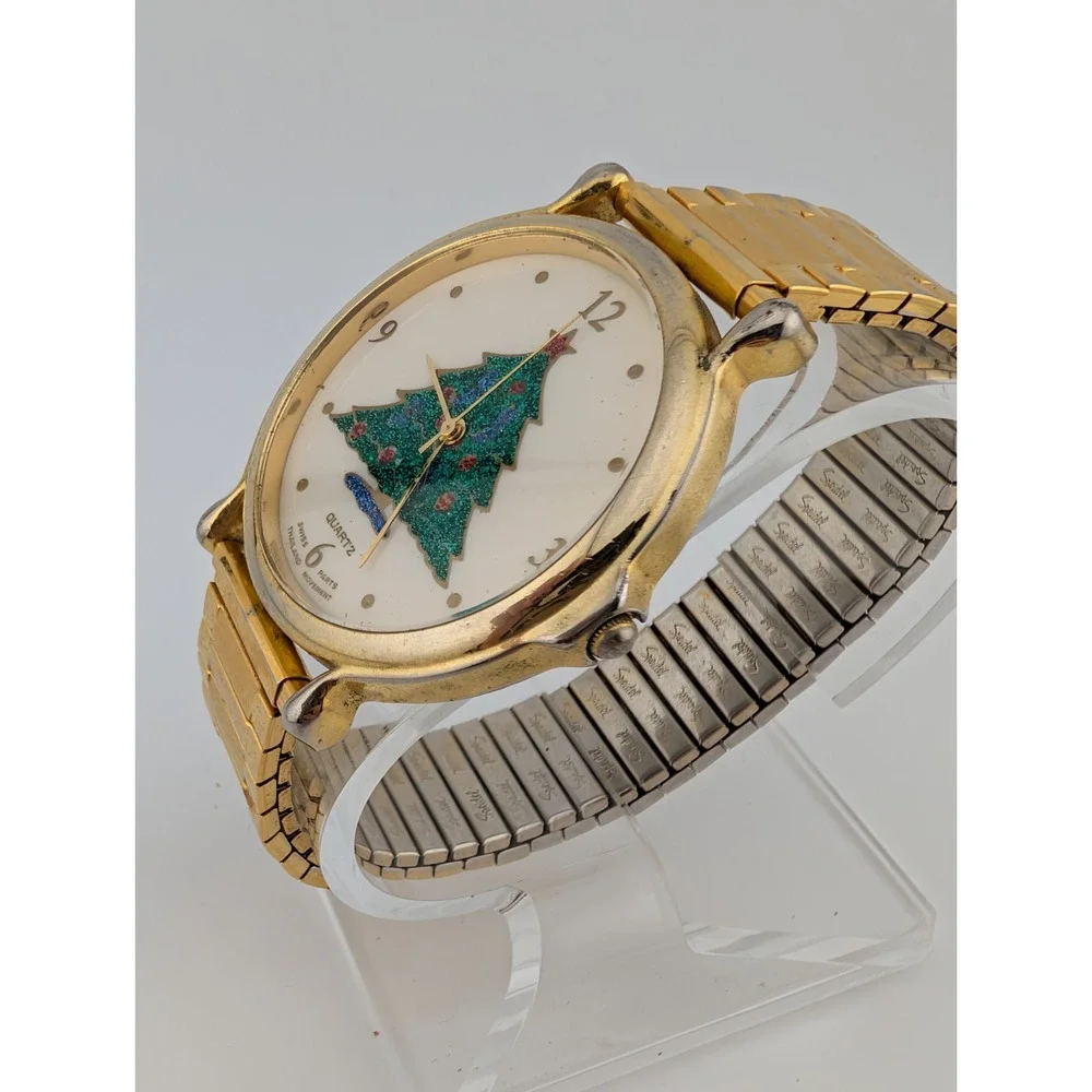 Vintage Servon Christmas Tree Swiss Watch 7.5